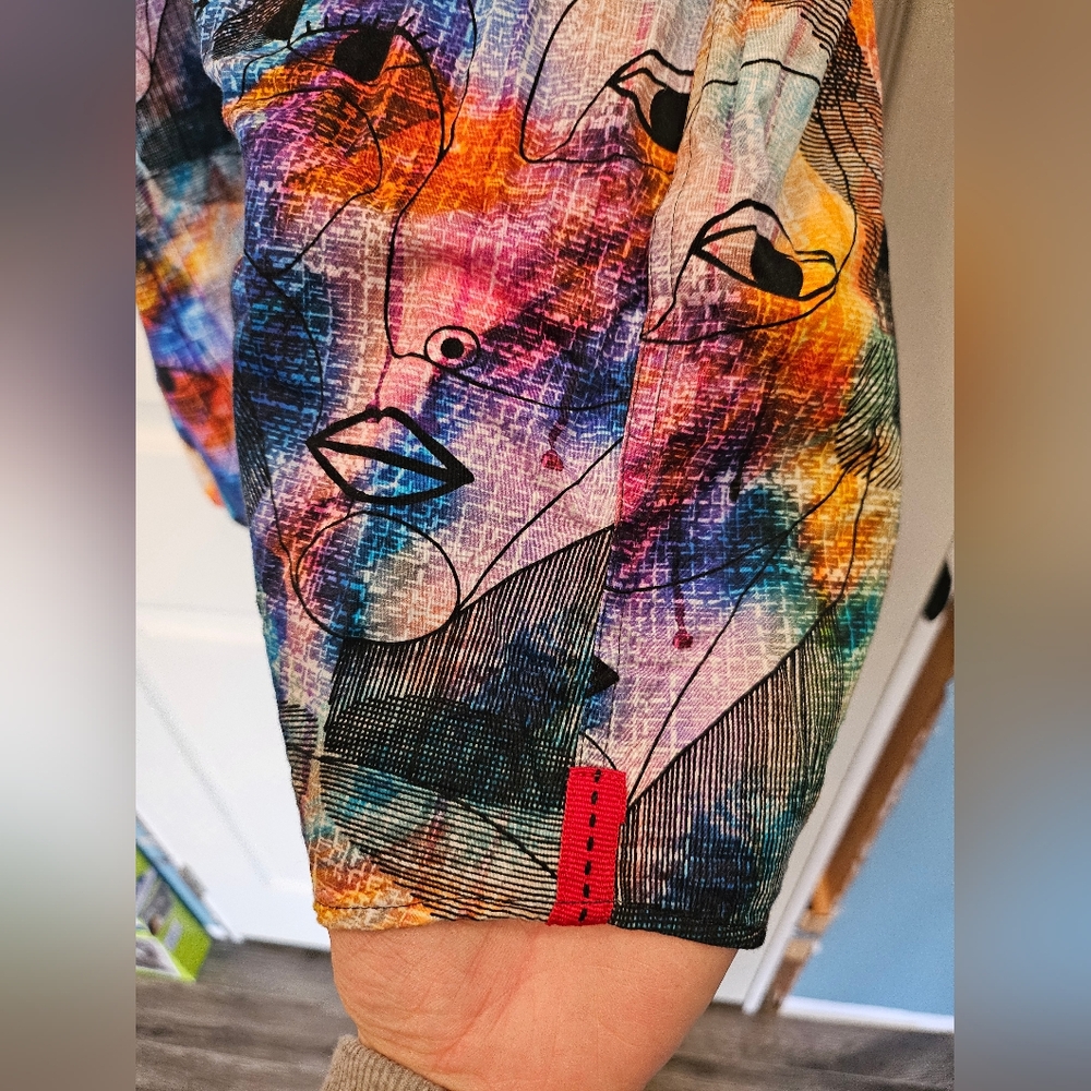 Colorful Abstract Button-Up Shirt - Picture 6 of 12